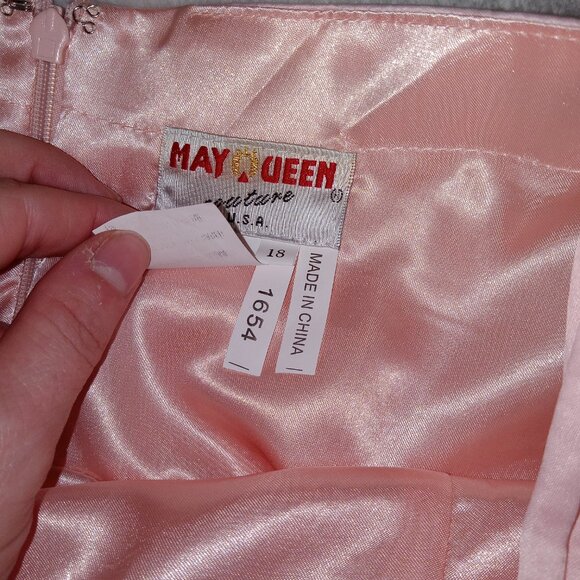 May Queen Couture V Neck Sleeveless Fit and Flare Short Dress Sz 18 NEW - Picture 6 of 16